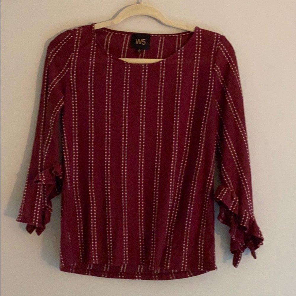 Wine Colored Blouse